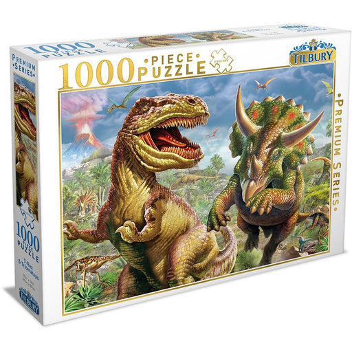 Tilbury T-Rex & Triceratops Puzzle 1000pc   