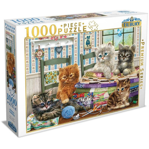 Tilbury Kittens Knitting Puzzle 1000pc   