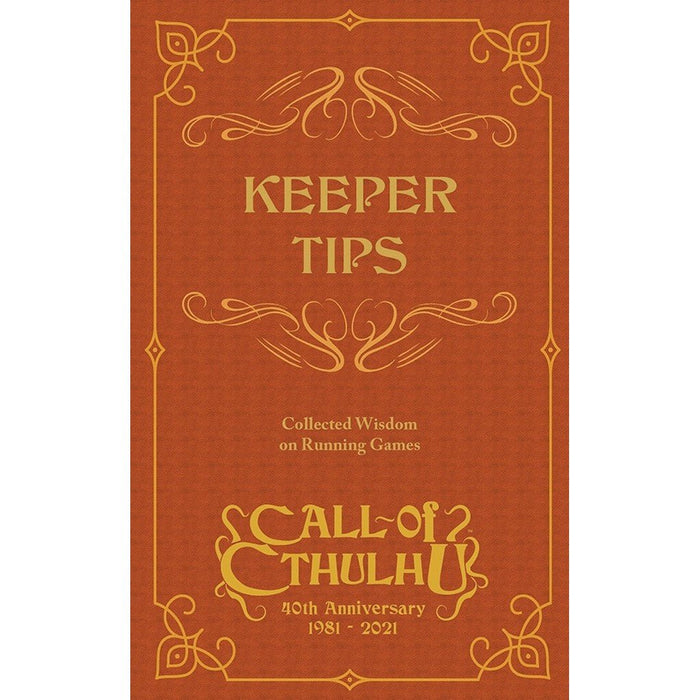 Call of Cthulhu RPG - Keeper Tips Book   