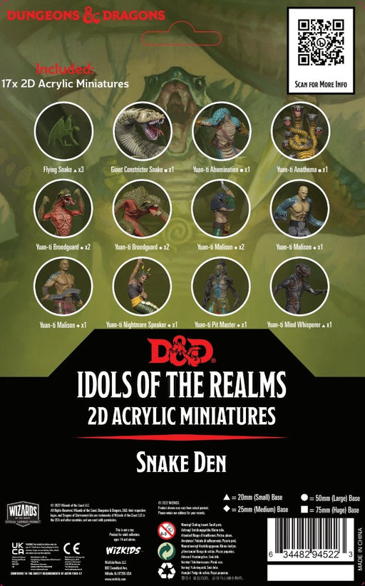 D&D Idols of the Realms Scales & Tails Snake Den 2D Set   