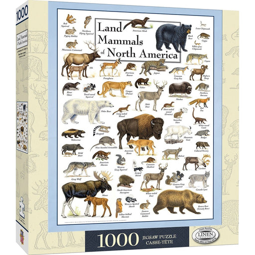Masterpieces Puzzle Poster Art Land Mammals of North America Puzzle 1,000 pieces   