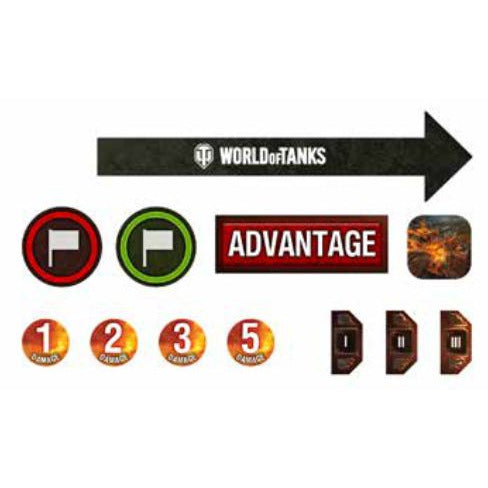 World of Tanks Miniatures Game Token Gaming Set (25 Tokens)   